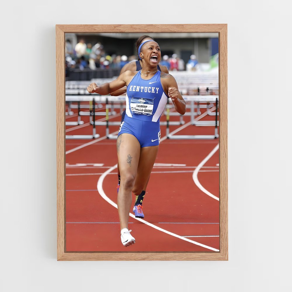 Poster La Vitesse de Jasmine – affiche Athlétisme (vue 4)